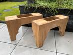 Massief eiken poten salontafel, Huis en Inrichting, Tafels | Salontafels, Ophalen, Minder dan 50 cm, Gebruikt, 50 tot 100 cm