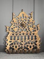 Zeer zeldzame antieke messing Chanoekalamp Menorah-lamp €139, Ophalen of Verzenden