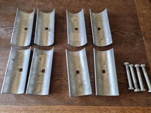 4x 2 delig buiskoppelingen met bout, moer, 2.5 inch, Doe-het-zelf en Verbouw, IJzerwaren en Bevestigingsmiddelen, Nieuw, Bouten of Moeren