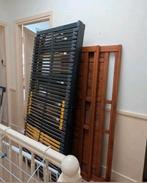 Mooie echt houten bed 160x200 met lattenbodem, Ophalen, Bruin, Tweepersoons, Zo goed als nieuw