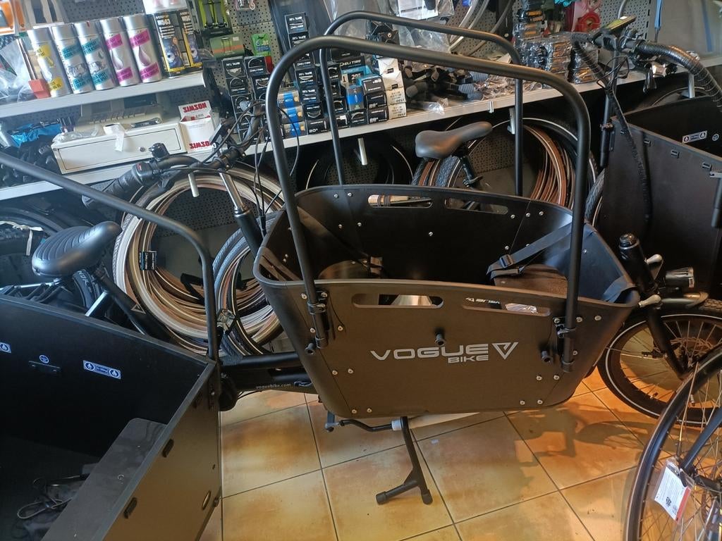 VOGUE CARRY 2 E BAKFIETS, Fietsen en Brommers, Fietsen | Bakfietsen, 4 kinderen of meer, ., Huif, Nieuw