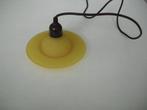 Lamp gele glas vintage - zgan, Huis en Inrichting, Lampen | Hanglampen, Ophalen, Zo goed als nieuw, Glas, Vintage retro