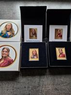 2x gouden postzegels amalia 21 jaar & prinses Ariane 18 jaar, Verzenden, Na 1940, Postfris