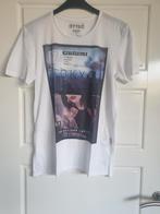 Te koop heren tshirt, kleur wit met opdruk, merk TTD, maat M, Kleding | Heren, Maat 48/50 (M), Wit, Zo goed als nieuw, TTD