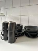 IKEA Fargklar Servies - Donkergrijs/Zwart, Ophalen, Gebruikt, Effen, Aardewerk