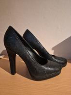 Zwarte glitter pumps 37, Pumps, Zwart, Ophalen of Verzenden, Zo goed als nieuw