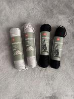 4x HEMA eucalyptus garen - licht grijs en zwart - set, Ophalen of Verzenden, Nieuw, Breien of Haken, Wol of Garen
