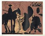 Picasso Before the Goading of the Bull (Large) Linocut, Antiek en Kunst, Kunst | Litho's en Zeefdrukken, Ophalen of Verzenden
