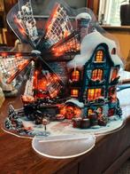 KERSTDECORATIE OP STANDAARD 25/25cm plastic (zie foto), Ophalen of Verzenden, Zo goed als nieuw