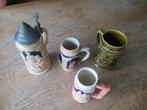 Duitse Vintage Bierpullen, Antiek en Kunst, Antiek | Keramiek en Aardewerk, Ophalen of Verzenden