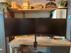 HP 27" dual monitor setup met monitorsteun, Computers en Software, Monitoren, Ophalen, IPS, Full HD, HP