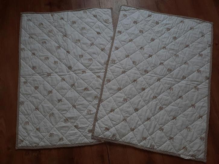 Tweeling gewatteerde baby dekentjes met olifantjes, Kinderen en Baby's, Tweelingen en Meerlingen, Nieuw, Ophalen of Verzenden