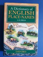 a dictionary of ENGLISH place-names - A.D. Mills, Verzenden, Zo goed als nieuw