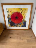 Wanddecoratie rode klaproos, Antiek en Kunst, Ophalen