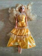 Barbiepop,jurk,blond,29 cm,WENDY,gele jurk,meisje,vrouw, Nieuw, Ophalen of Verzenden, Pop