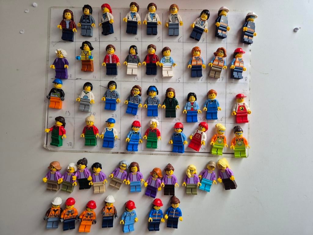 Lego cv5 city vrouw boerin wetenschapper kustwacht poppetjes, Ophalen of Verzenden, Nieuw