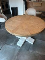 Ronde Landelijke Eettafel, Gebruikt, 100 tot 150 cm, Ophalen of Verzenden, Vier personen