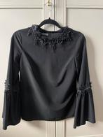 Zwarte Feestblouse Kerst - Maat 36-38, Ophalen of Verzenden, Zo goed als nieuw, Maat 36 (S), Zwart