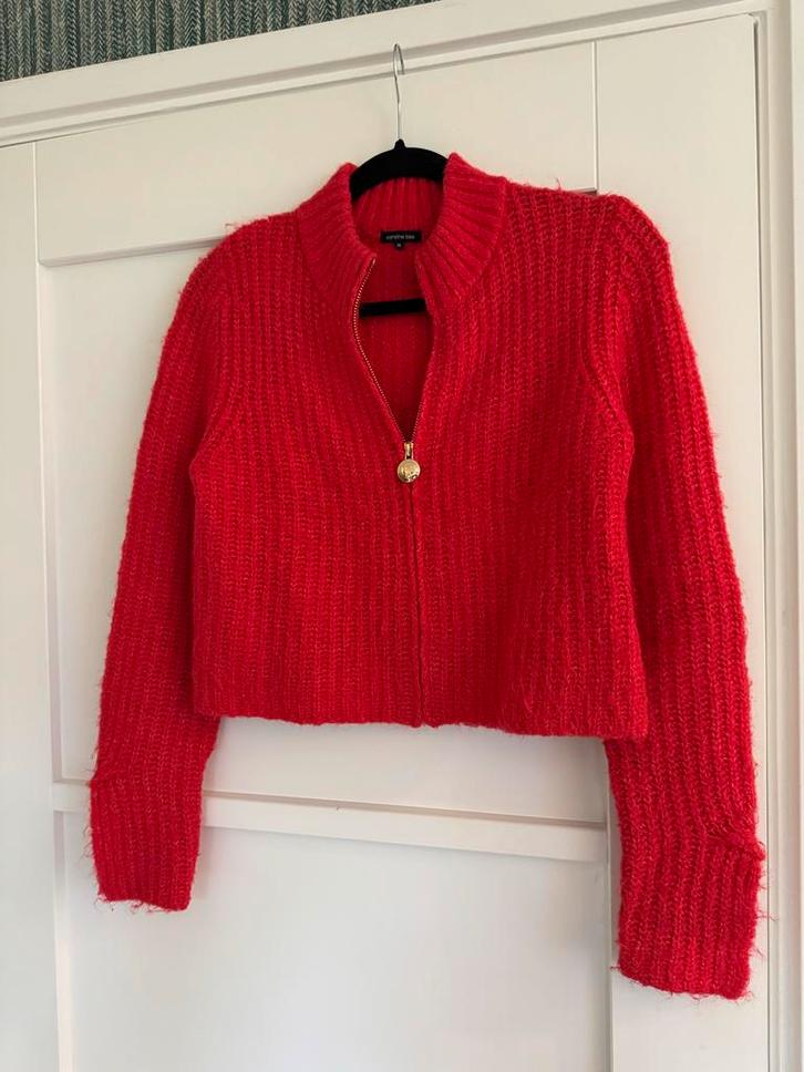 Caroline Biss Rood Vest Maat 36, Kleding | Dames, Truien en Vesten, Gedragen, Maat 36 (S), Rood, Ophalen of Verzenden