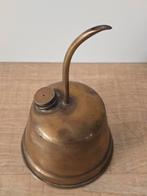Zeldzame antieke koperen oliebus / oliekan ca 1860 - 1880, Ophalen of Verzenden, Koper