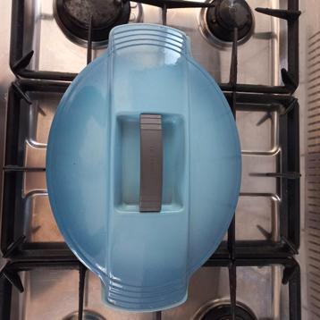 le Creuset braadpan uniek gietijzer 29 cm blauw beschikbaar voor biedingen