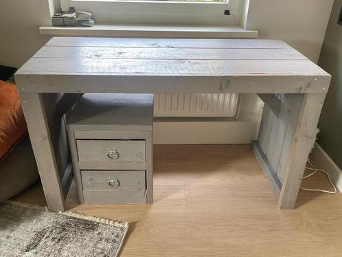 Bureau steigerhout, Huis en Inrichting, Bureaus, Zo goed als nieuw, Bureau, Ophalen
