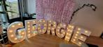 Je naam in lichtletters te huur voor een compleet feest!, Ophalen, Zo goed als nieuw, Geboorte of Huwelijk