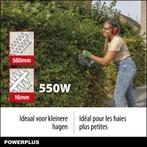 Hedge trimmer 550W 560 mm. PowerP, Powerplustools Nederland B.V., Info@powerplustools.nl, Ophalen of Verzenden, Noorderringweg 6 9363 TC Marum
