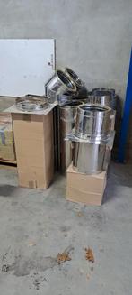 Te koop : Dubbelwandig 300mm inwendig ongebruikt, Huis en Inrichting, Kachels, Ophalen, Hout, Houtkachel