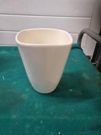 bloempot wit aardewerk vierkant, Ophalen of Verzenden, 'T Olde Gre-j, Info@toldegrej.nl, Endepoelstraat 20f Didam