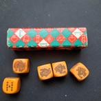 Antieke Poker Dobbelstenen in Originele Doos, Antiek en Kunst, Ophalen of Verzenden