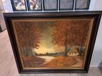 SCHILDERIJ GROOT  MET LIJST, BREEDTE 121 CM, HOOGTE 101 CM, Ophalen