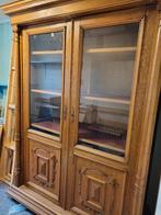 Antieke Eikenhouten Vitrinekast, Huis en Inrichting, Kasten | Buffetkasten, Ophalen