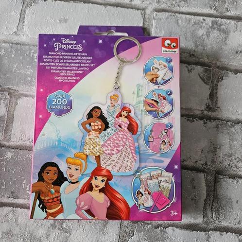 Diamond painting sleutelhanger - disney prinsessen - zelf ma, Hobby en Vrije tijd, Knutselen, Nieuw, Knutselwerk, Ophalen of Verzenden