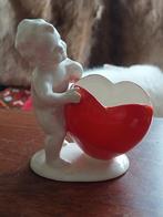 Antiek Engeltje met Hart van Hertwig en Tante Brocante, Ophalen of Verzenden