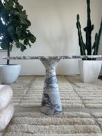 Calacatta Viola Marmeren Bijzettafel, Antiek en Kunst, Antiek | Meubels | Tafels, Ophalen of Verzenden