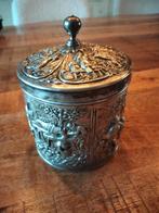 Verzilverd thee potje, Antiek en Kunst, Antiek | Goud en Zilver, Ophalen of Verzenden