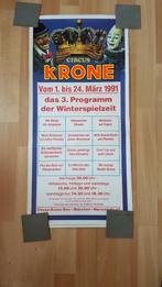 Circus/ affiche Circus Krone/ Krone gebouw/ maart 1991., Ophalen of Verzenden, Gebruikt