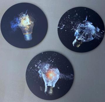 Wanddecoratie High speed fotografie op alu cirkels 60 cm  beschikbaar voor biedingen