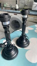 Twee lampenkapvoetjes mat zwart., Ophalen of Verzenden, Zo goed als nieuw, Minder dan 50 cm