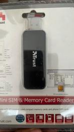 Trust 39-in-1 Mini SIM & Memory Card Reader CR-1370p, Ophalen of Verzenden, Nieuw, Trust