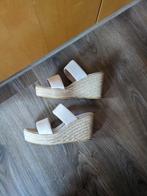 Nieuw zomer slipper instapper sleehakken 39, Kleding | Dames, Schoenen, Ophalen of Verzenden, Nieuw, Wit, Instappers