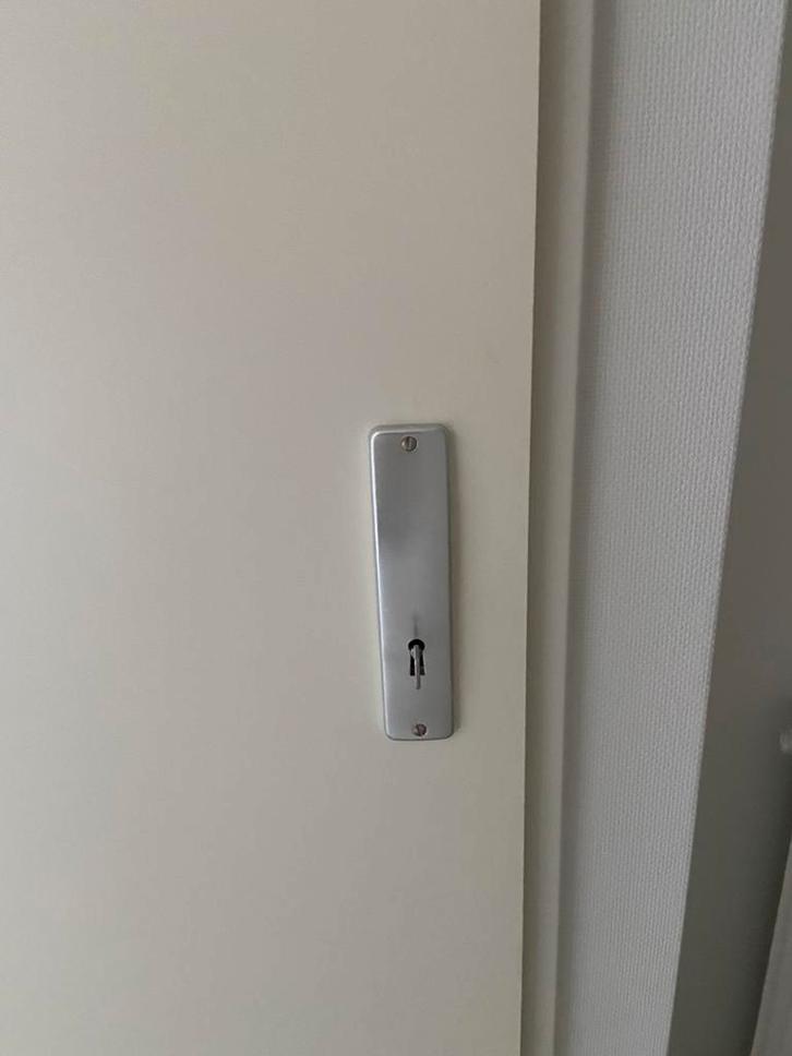 Mooie partij witte opdekdeuren, Doe-het-zelf en Verbouw, Deuren en Horren, Zo goed als nieuw, Binnendeur, 215 cm of meer, Hout