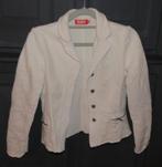 Aparte witte blazer jasje v joggingstof mt sierstiksels 152, Kinderen en Baby's, Meisje, Trui of Vest, Tuff, Ophalen of Verzenden