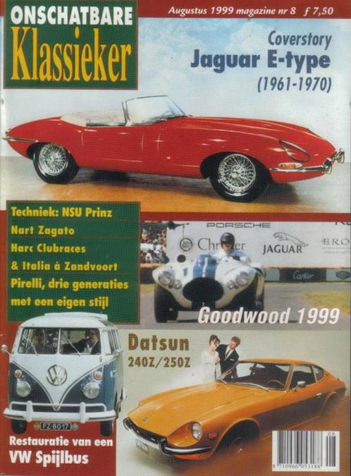 OK 8 1999 : Jaguar E Type - Datsun 240Z / 260Z - Sovam 850, Boeken, Auto's | Folders en Tijdschriften, Gelezen, Algemeen, Ophalen of Verzenden