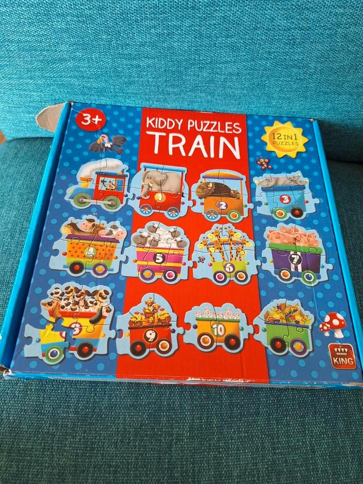Trein Puzzel met Cijfers - Leuk Cadeau!, Kinderen en Baby's, Speelgoed | Kinderpuzzels, Ophalen of Verzenden