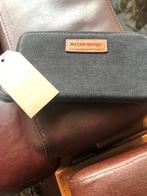 nieuwe grote portemonnee denim met leer op de hoekjes, Ophalen of Verzenden, Nieuw, Grijs, Leer