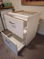 Keukenkast voor kookplaat 2 lades ikea METOD/ MAXIMERA, Huis en Inrichting, Ophalen, Wit, 50 tot 100 cm, Zo goed als nieuw