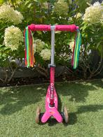 Roze Micro step mini Deluxe met lampjes en linten, Fietsen en Brommers, Steps, Ophalen, Zo goed als nieuw, Gewone step