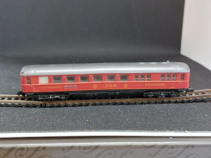 Arnold 3419 - DSG restauratiewagen WRü-39 (13286), Hobby en Vrije tijd, Modeltreinen | N-Spoor, Gebruikt, Wagon, Gelijkstroom